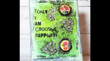 Gaylynn NeatThingsBtq Mixed Media Canvas Acrylic With Stamping