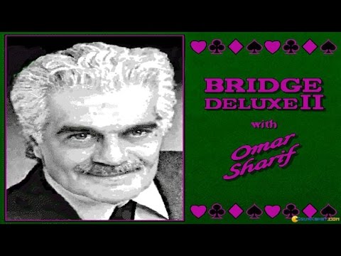 Bridge Deluxe 2 with Omar Sharif gameplay (PC Game, 1996)
