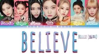 Billlie (빌리) - believe [Color Coded Lyrics Han|Rom|Eng]