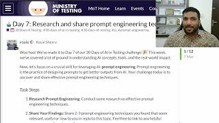 Prompt Engineering Techniques & Tips | Day 7 of 30 Days of AI in Testing by Ministry of Testing
