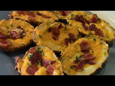 Air Fryer Potato Skins / Baked Potatoes / Air Fryer Recipes