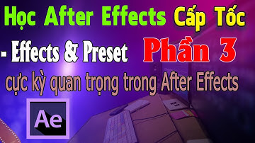 Effects và Preset cực kỳ quan trọng After Effects - Học After Effects Cấp Tốc  -Phần 3 | Nt Software