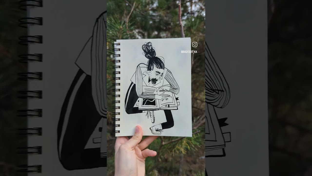 I collect all my inktober drawings in this video 