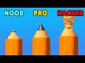 NOOB vs PRO vs HACKER in Carve The Pencil