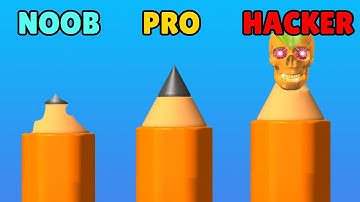NOOB vs PRO vs HACKER in Carve The Pencil
