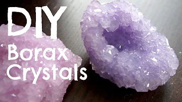 What are borax crystals made of?