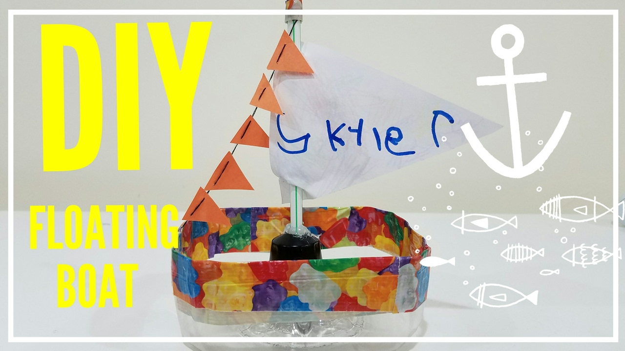 EASY DIY FLOATING BOAT / TODDLER PRESCHOOLER CRAFT PROJECT 