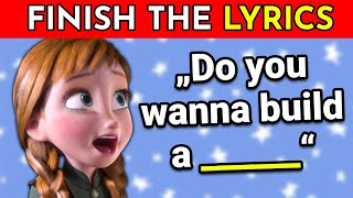 Finish The Lyrics - Most Popular Disney Princess Songs Music Quiz