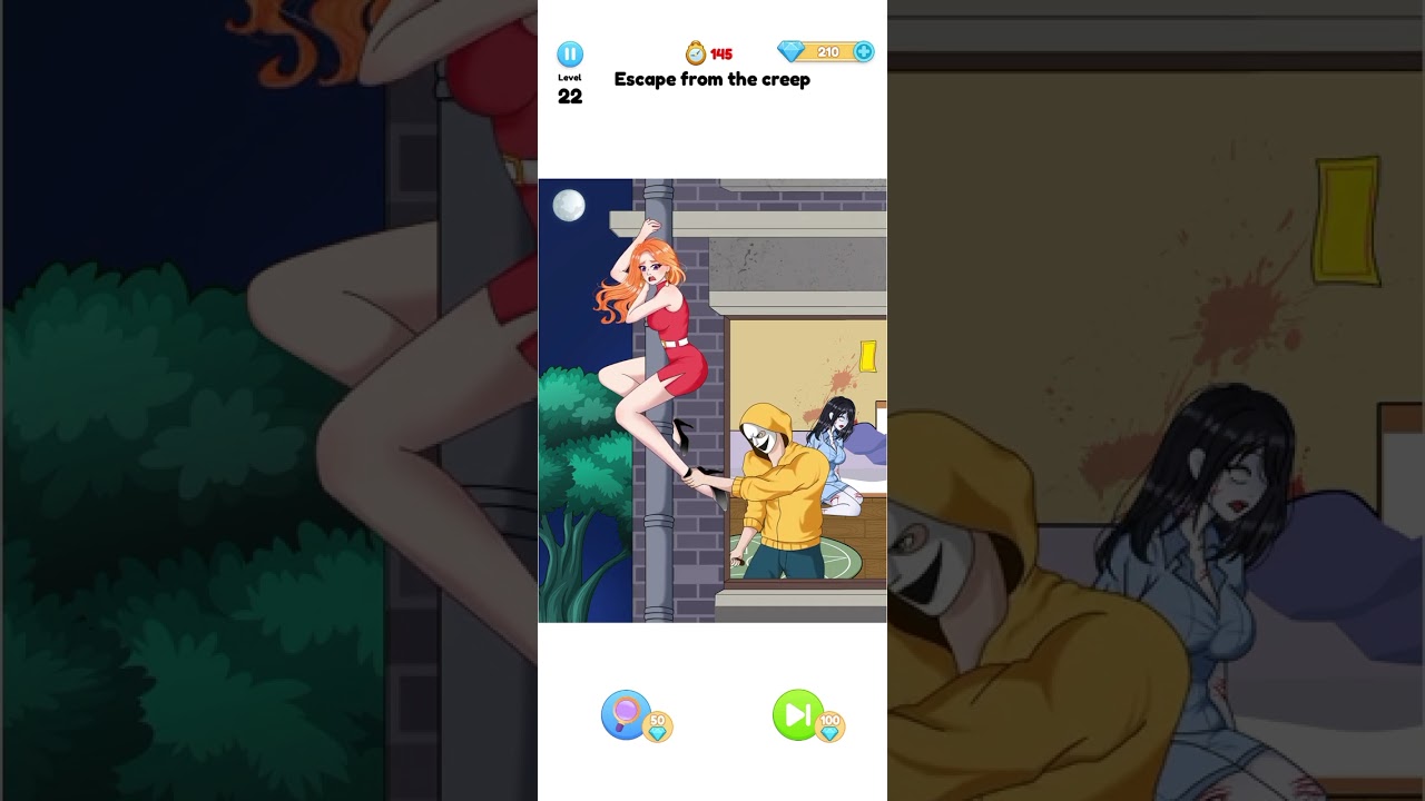 Annoying Puzzle Game 2 Level 22 Escape from the creep 