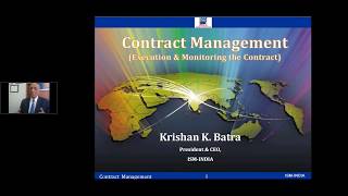 Webinar on Contract Management