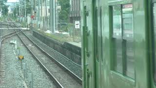 JR奈良線・大和路線 210806 複線化工事・国鉄103系・近鉄電車・JR西日本221系・携帯電話のご使用についてのお願い(タイミング)