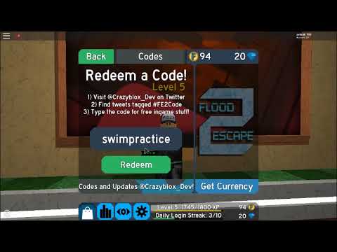 All The New Codes In Flood Escape 2 Lectures For Life Online Video Lectures - roblox flood escape 2 codes 2019 october
