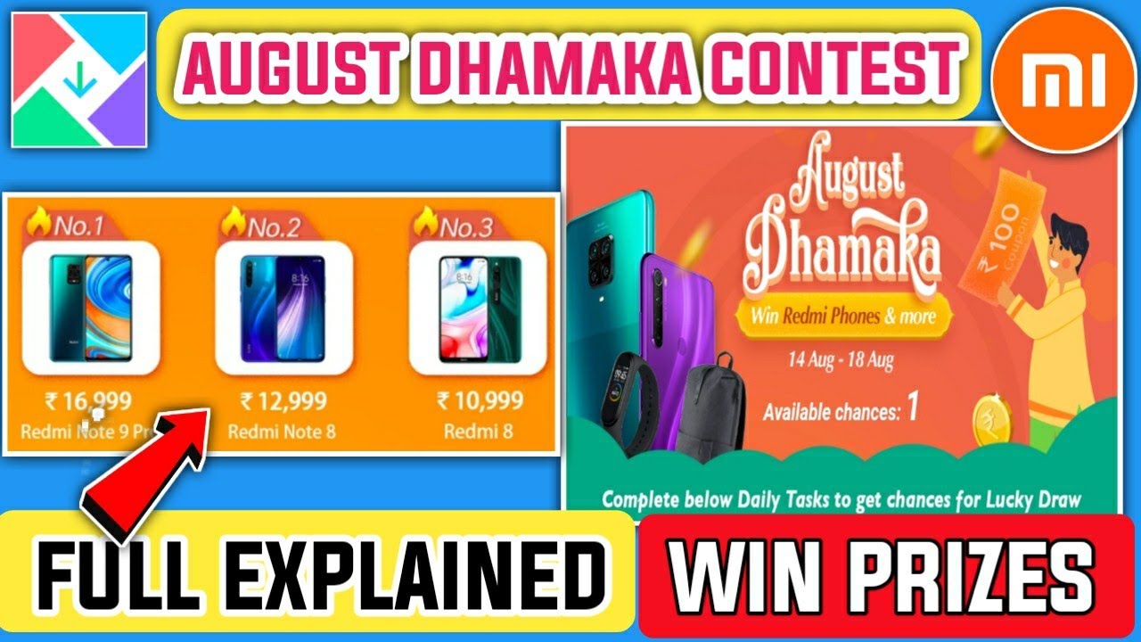 GetApps August Dhamaka Full Explained In Hindi | Mi Getapps New Contest | 