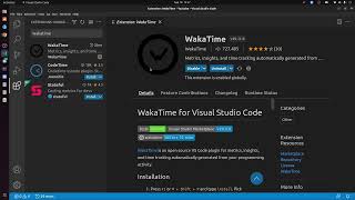Install Wakatime VS Code