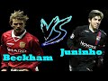 " Beckham VS Juninho " TOP 10 Free Kicks Battle