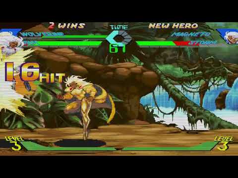 X-Men vs. Street Fighter - Wolverine, Storm vs. Magneto, Storm 2