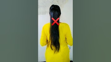 Try this ponytail hairstyle hack #hair #hairstyle #hairtutorial #ponytail #hack #shorts