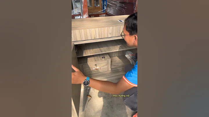 Furniture creations - Magnetic lock and bottom sliding hidden compartments in wooden cabinet #hidden