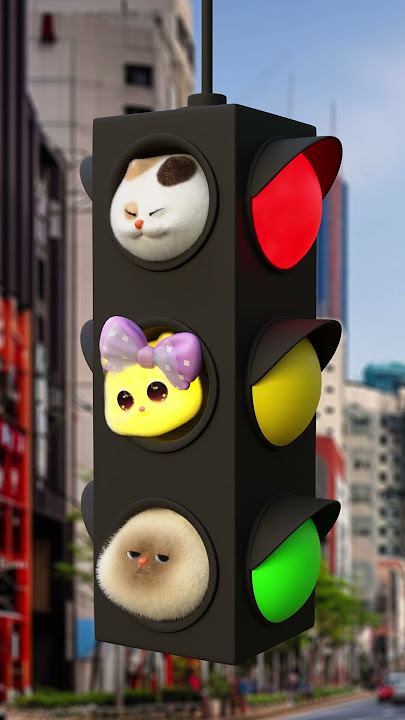 Jason, Lucky, Fiana ketika menjadi lampu lalu lintas