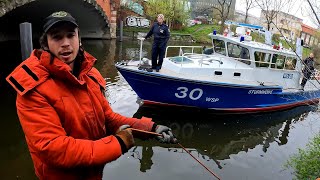 We get fired by the German River Police! Magnet fishing in Berlin