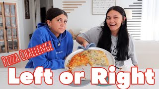 Left Or Right Pizza Challenge! Emma and Ellie