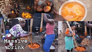 Making Ghana's uncommon\ UNBELIEVABLE BEVERAGE || TUE or MMAA KUBE DRINK|| most popular Bono drink screenshot 3