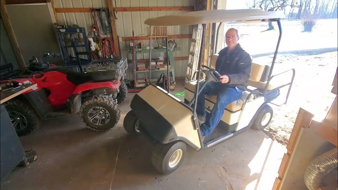 92 Ezgo golf cart oil change YouTube
