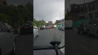 Car refuses to give way to bus