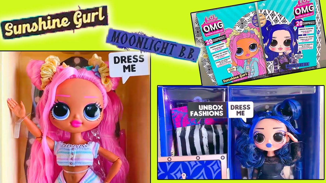 FIRST UNBOXING! LOL OMG Series 5 dolls Moonlight B. B. and Sunshine