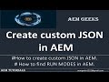 Tut #5 | Create custom json from content in aem