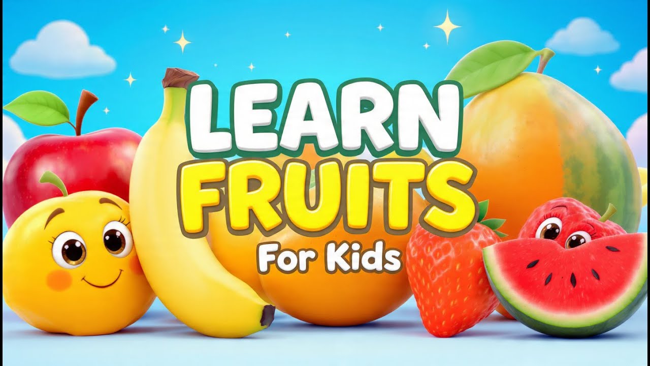 Learn Fruits and Colors for Kids 🍎🍌 | Fruit Names with Colors | Fun ...
