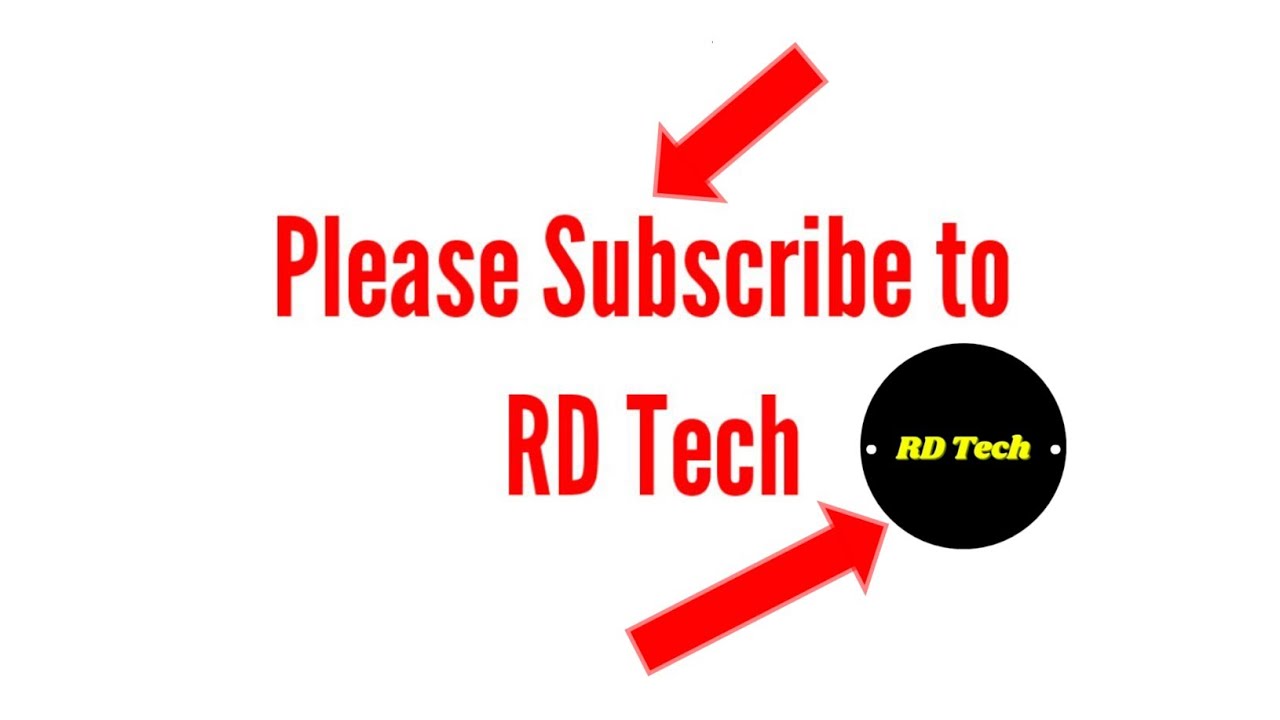 Please Subscribe to RD Tech Promo - YouTube