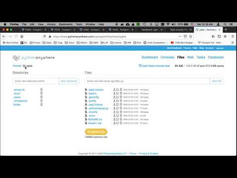 Использование PythonAnywhere для запуска SQL