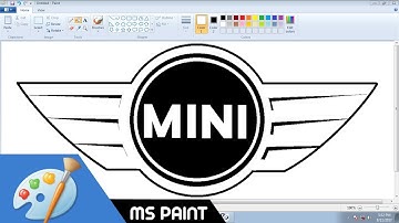 [Requested Video] Draw MINI COOPER (BMW) logo in MS Paint from Scratch!
