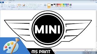 [Requested Video] Draw MINI COOPER (BMW) logo in MS Paint from Scratch! screenshot 3