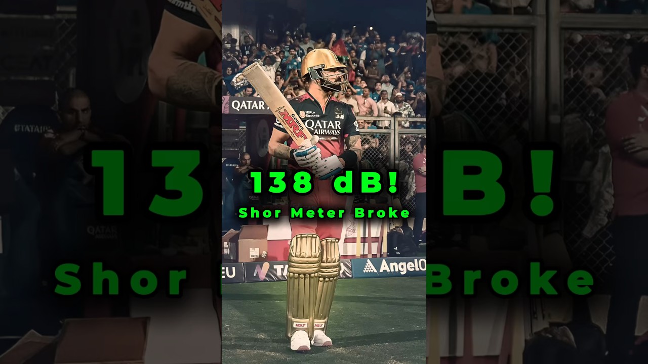 138 dB! Loudest Cheer in IPL History for King Kohli 👑