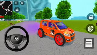 Ultimate🔥 Modified Monster 👽 WagonR Car 🧨 with Red Alloy Wheel 💥 Indian Theft Auto Simulator 🌿 