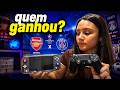 Arsenal vs PSG | Joguei a final da CHAMPIONS LEAGUE no meu nintendo switch e no ps4