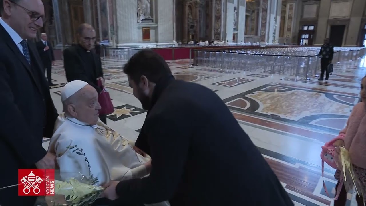 Papa Francesco nella Basilica di San Pietro (Domenica delle Palme, 20 aprile 2025)