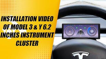 Model 3 & Y 6.2 Inches Instrument Cluster Display Installation Video