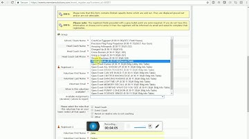 Volunteer Registration Training 2017