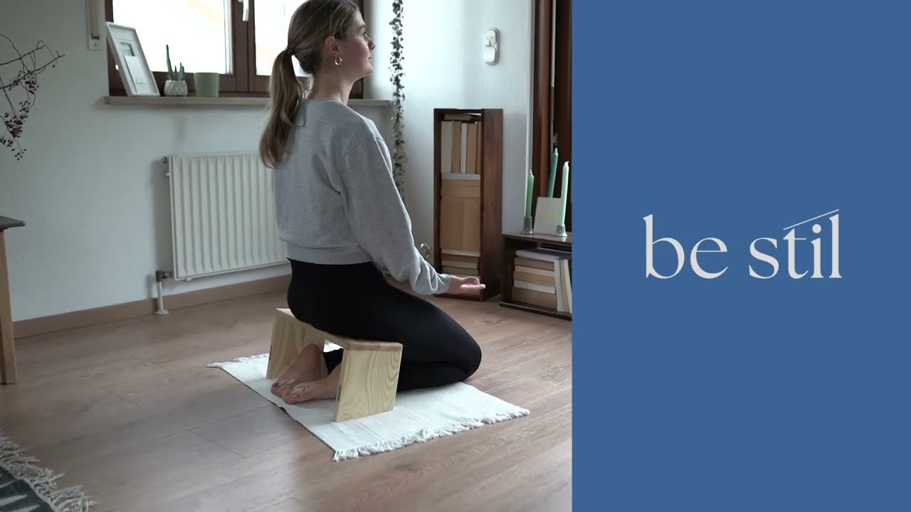 Be Stil Gebets- und Meditationsbank mit Regalfunktion, Multifunktionelles Möbestück aus Massivholz