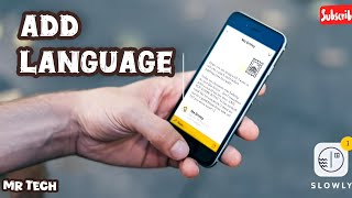 How to Add New Language in Slowly Application  screenshot 3