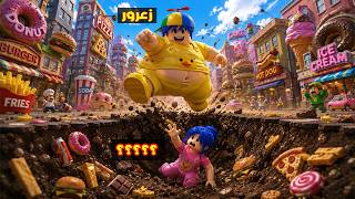 فلم روبلوكس : زعرور يكسر الارض و يساعد حبيبته الجديدة 😱🔥