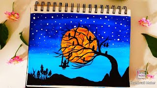 night beginners paint painting