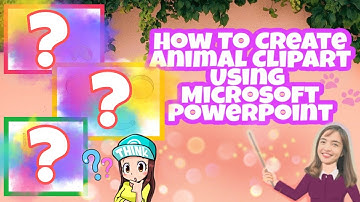 How to Create Animal Clipart Using MS PowerPoint | 2 | Teacher Cherry