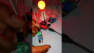 test IR sensor on off bulb using Arduino #arduinoproject #arduino #diy #electronicproject