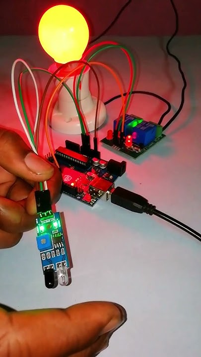 test IR sensor on off bulb using Arduino #arduinoproject #arduino #diy ...
