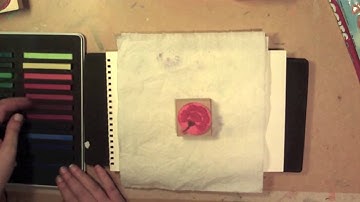 Stamping with Derwent Inktense Blocks