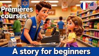 Start learning French with Simple Story for beginners (A1-A2 level) Premières courses #learnfrench